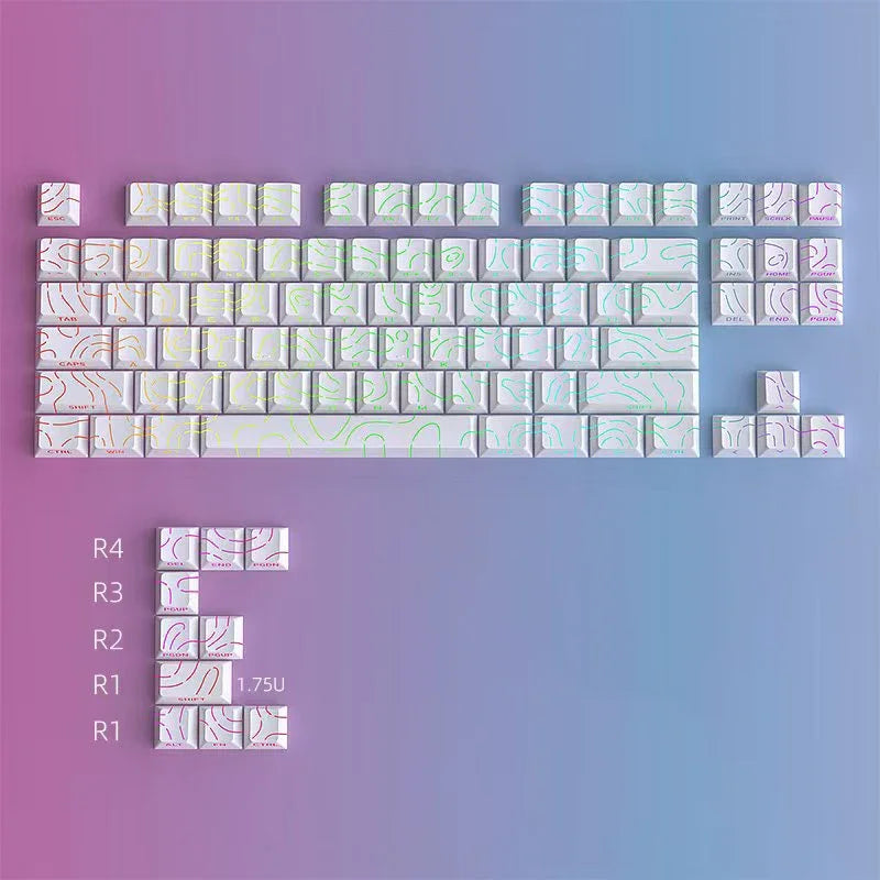 Contour 4.0 Side Engraved Keycap PBT Translucent 97 Key Gaming