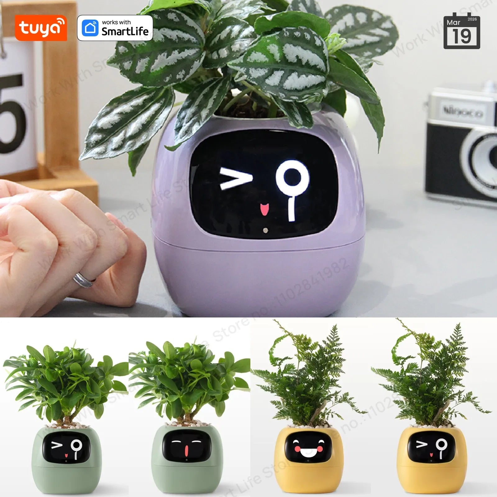 Tuya Ivy Smart Planter Gen1 – AI Sensors & 49+ Expressions