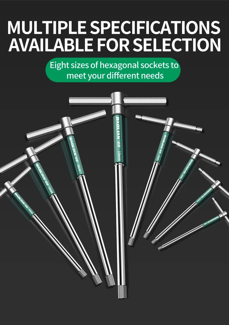 T/L 2.5/3/4/5/6/8/10mm Torx Screwdriver T Type Allen Hex Wrench
