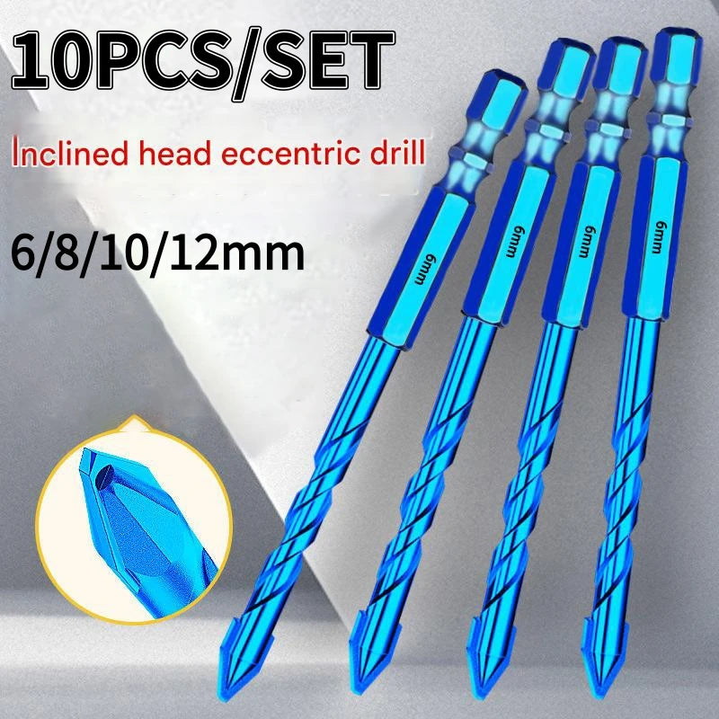 10/5/2PCS Eccentric Drill Bits Set Ceramic Tile Drill Bit Set