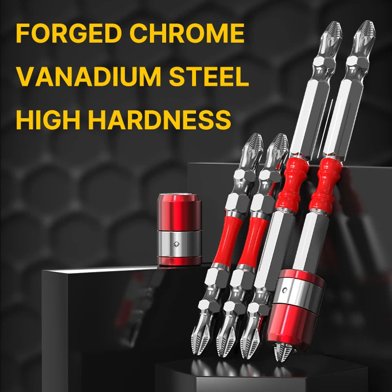 10PCS 65mm 100mm Double End PH2 Magnetic Screwdriver Bits Non-slip