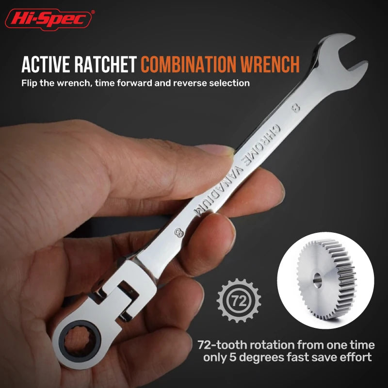 Adjustable Torque Ratchet Spanner Set 8-19Mm Universal Torx Keys For