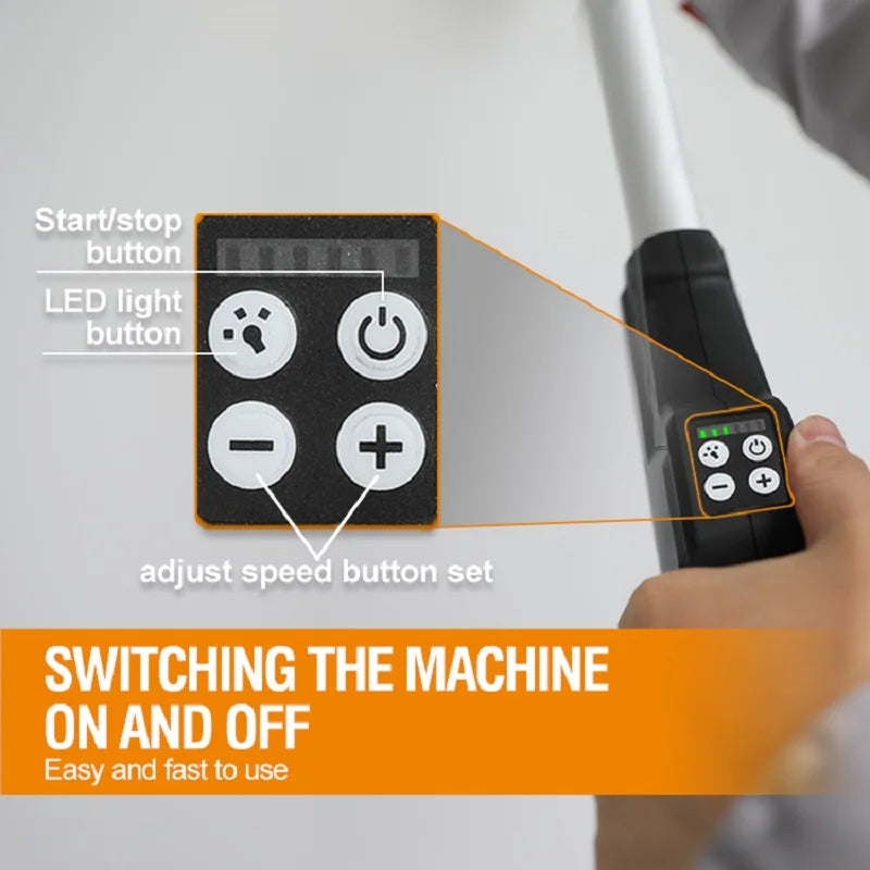 MAXXT 400W Drywall Sander Machine Brushless Motor Led Light 180° Flex