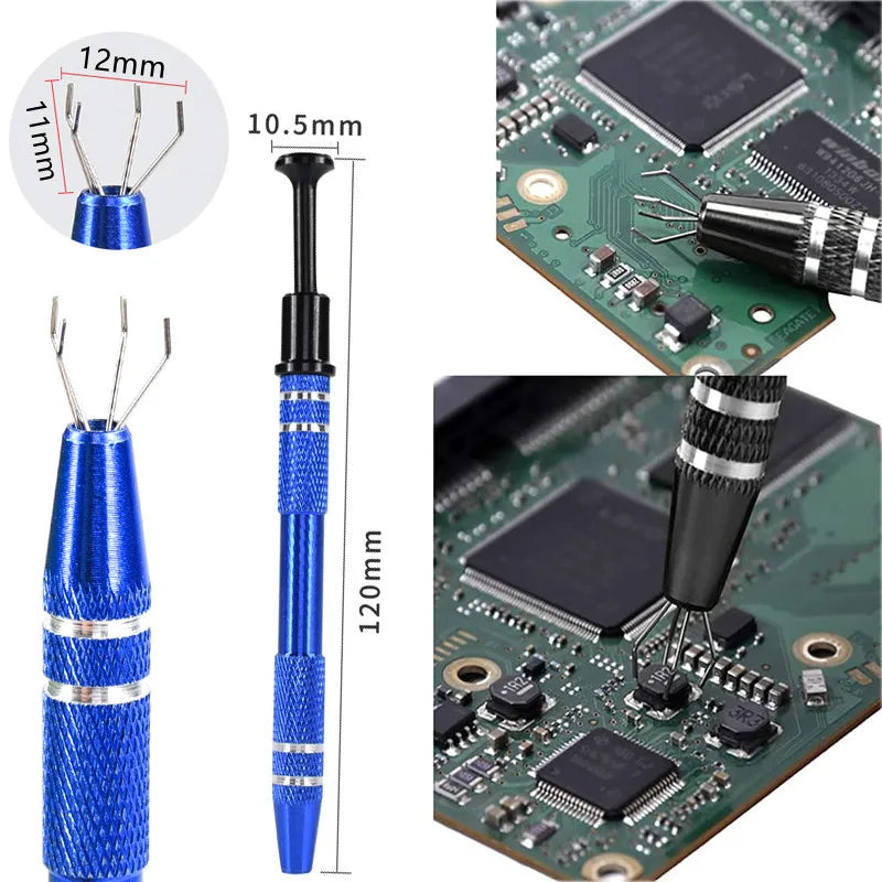 4-Claw IC Chip Extractor Remover Tool Precision Parts Grabber