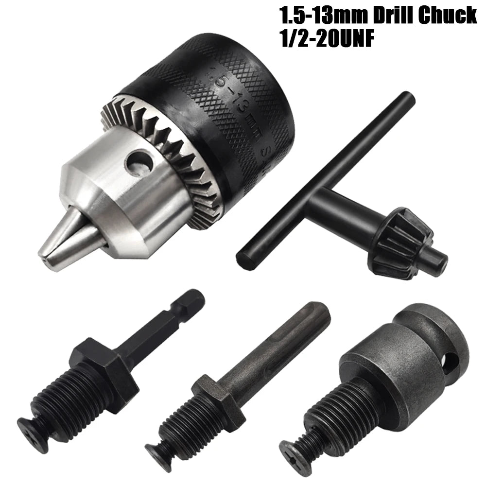 1.5-13mm Drill Chuck,1/2-20UNF Mount Impact Driver Bits Chuck