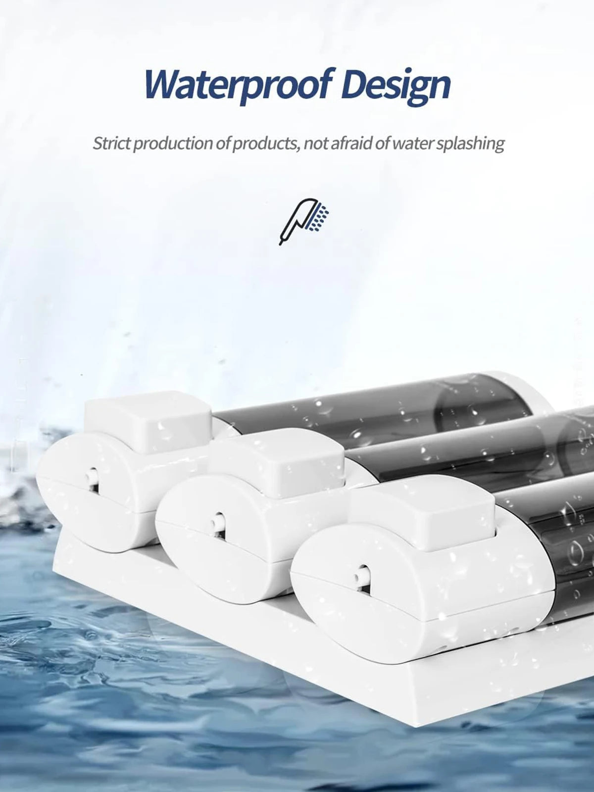 Wall Soap Shampoo Dispenser Bathroom Shower Gel Dispenser Kitchen