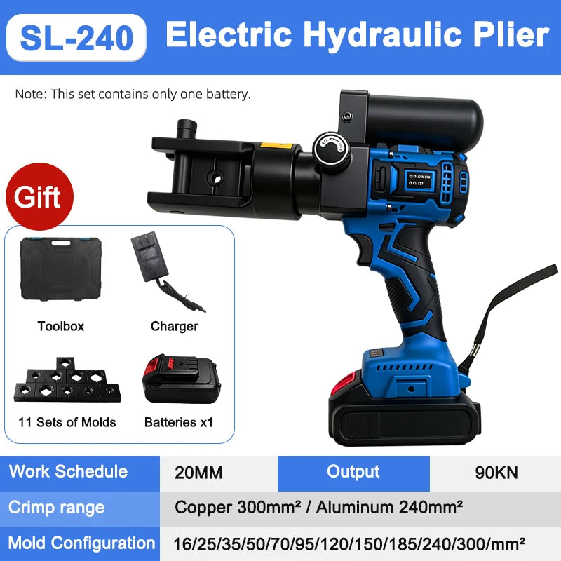 10-240mm Rechargeable Electric Hydraulic Wire Clamp Nippers SL240