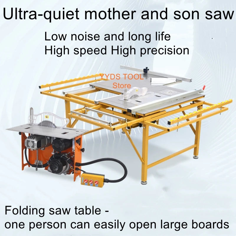 J15 Dust-Free Push Table Saw – Optical Shaft Lift Woodworking No-Chip