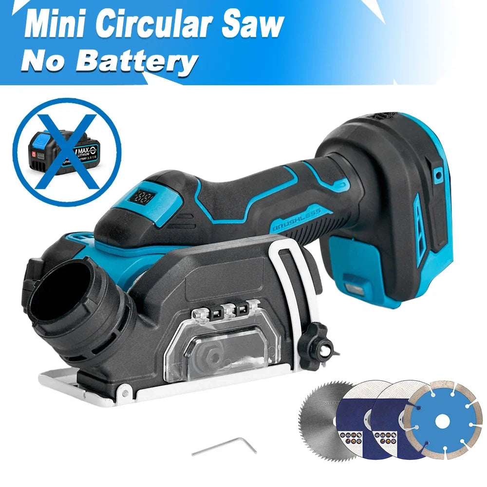 ONEKFYFD 3" Mini Brushless Cordless Circular Saw – Makita 18V Battery