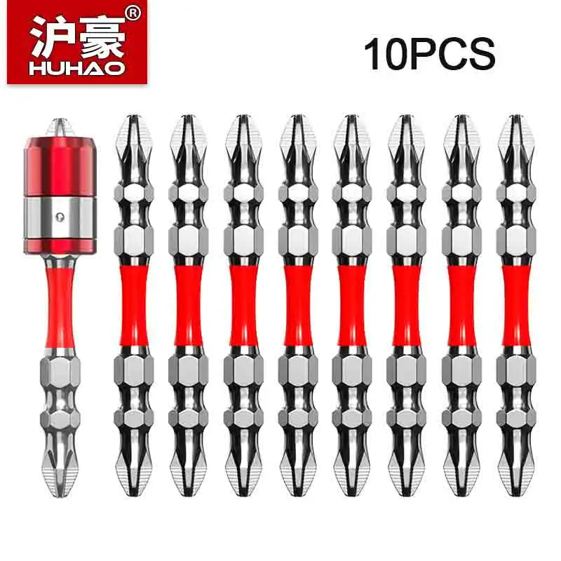 10PCS 65mm 100mm Double End PH2 Magnetic Screwdriver Bits Non-slip