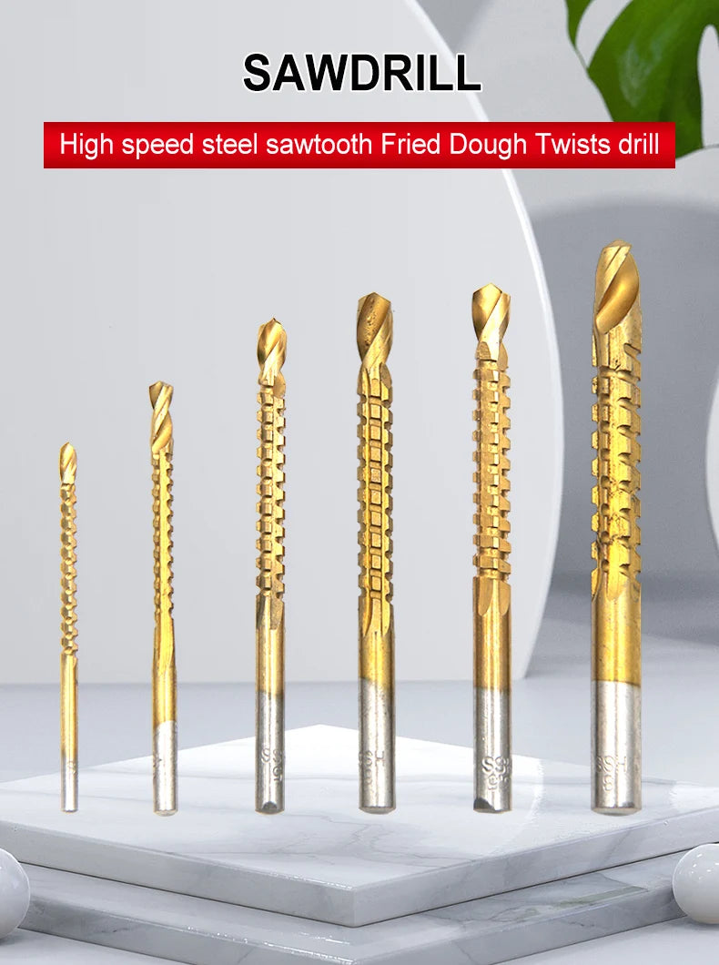HSS Drill Woodwork Hand Electric Drill Drilling Bit Serrated Twist