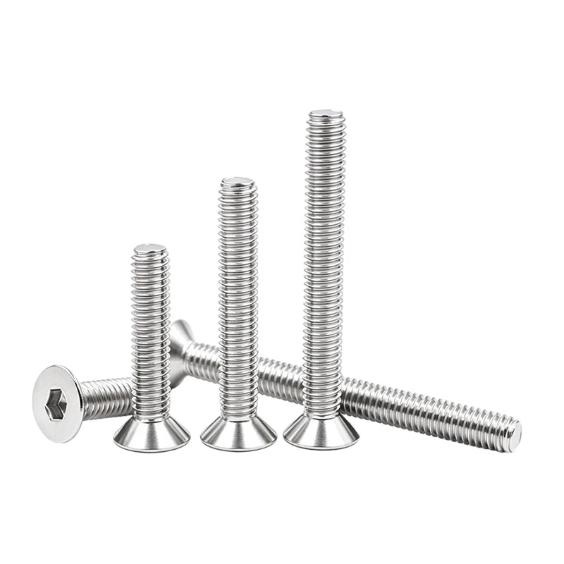 304 Stainless Steel Hexagon Socket Countersunk Head Screw DIN7991 M3