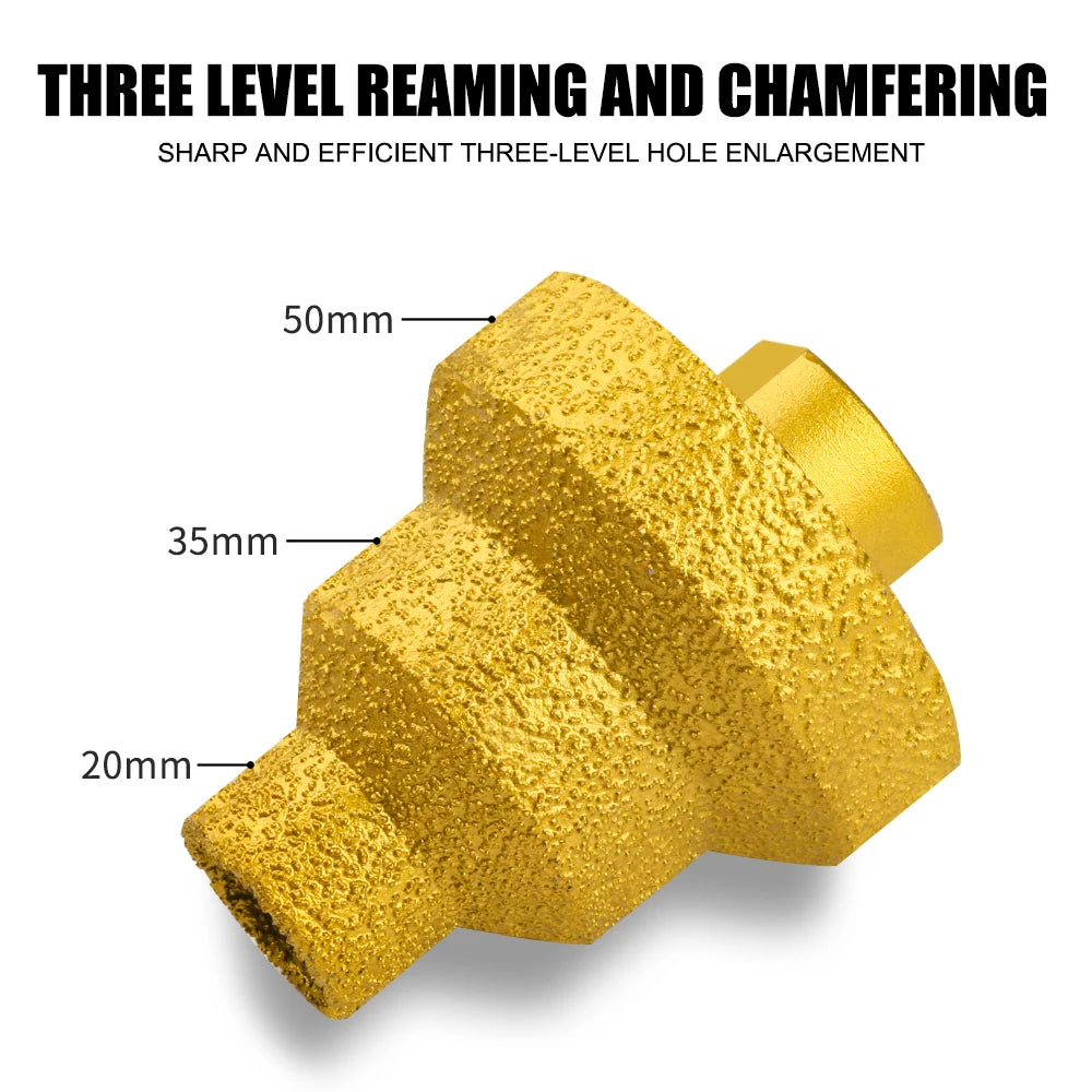 Brazed Pagoda Drill Bit M10 M14 Brazed Diamond Tower Drill Tile Stone