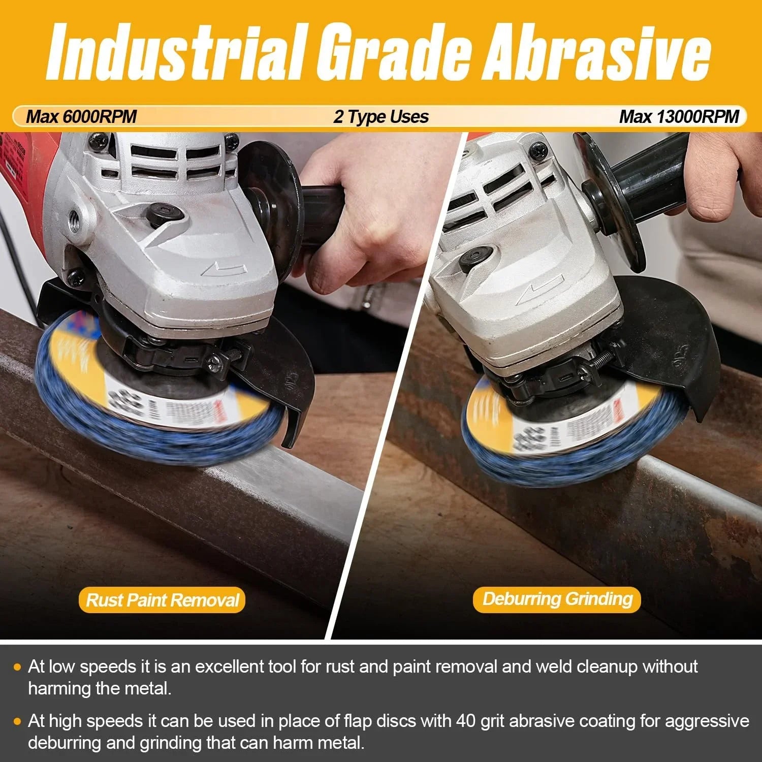 Poly Strip Disc & Grinding Wheel 100/115/125mm – Paint & Rust Removal