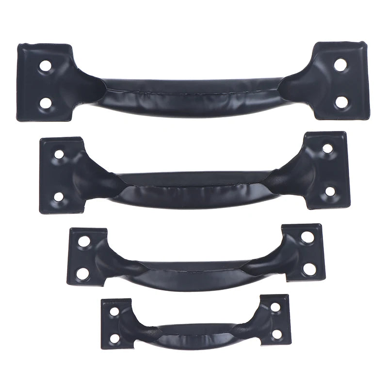 2Pcs Door Handle+8pcs Screws Iron Door Handle Gate Handle Pull For