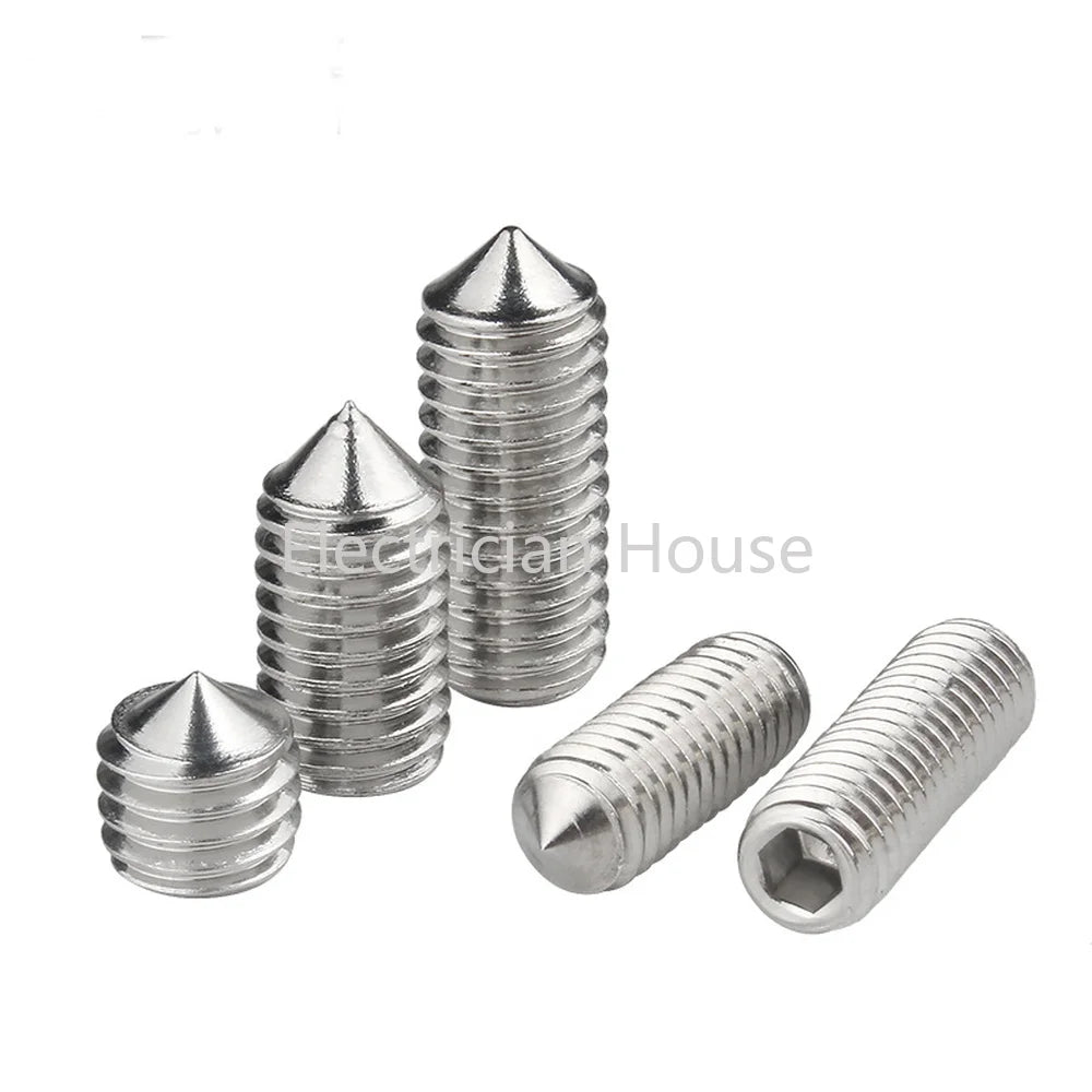 10pcs/lot Hex hexagon socket set screw cone point grub screw M2 M2.5
