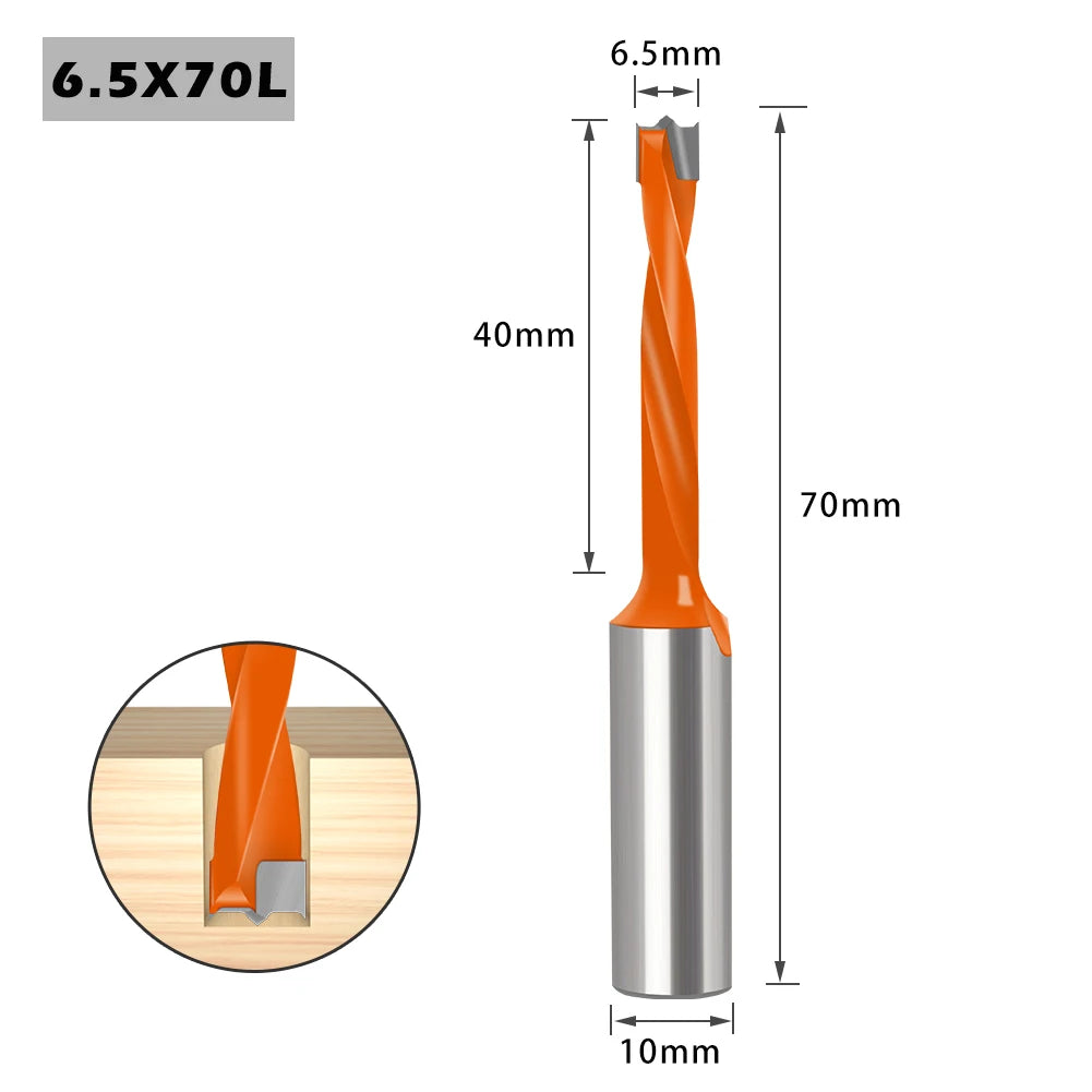3-in-1 Alloy Woodworking Row Drill Bit — Forward & Reverse Tungsten