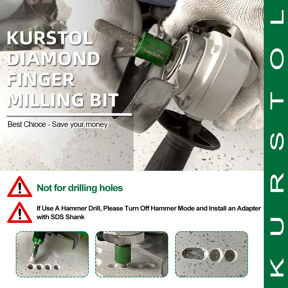 KURSTOL Grinding Milling Bits 1pc 10/20/25/35mm 5/8-11 M14 Expand