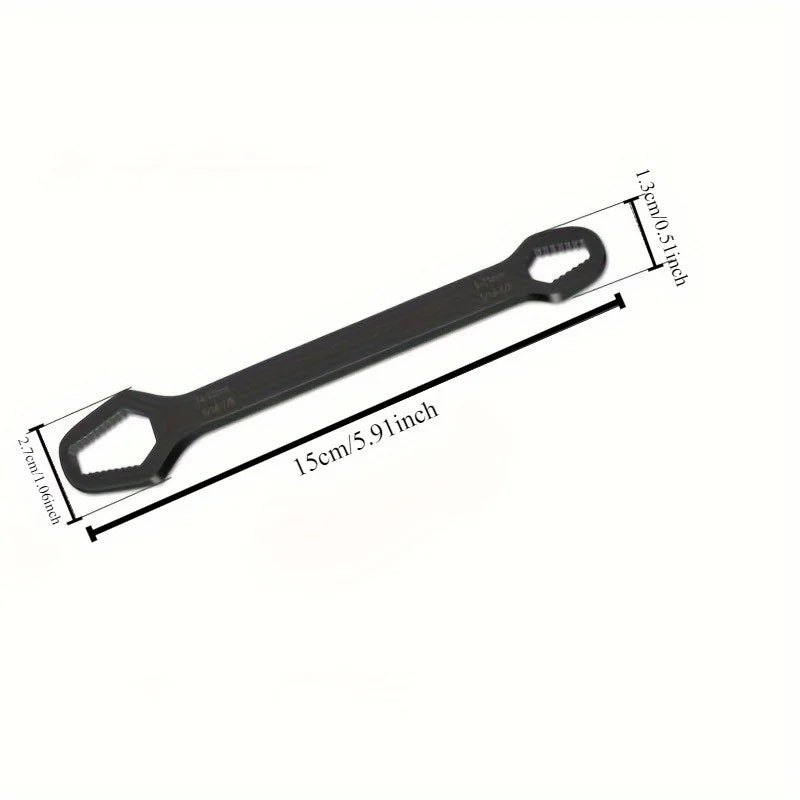 Universal Double Ended Wrench, Self-Tightening 3-17mm Screw Nuts