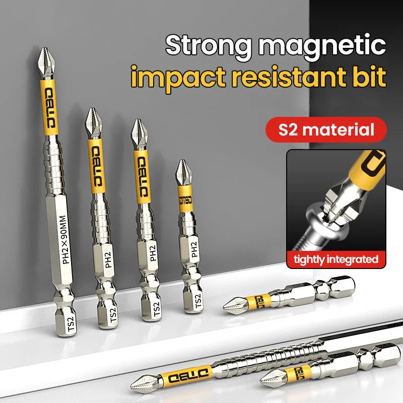 5PCS Ph2 Non-slip Cross Screwdriver Bits Set High Hardness Electric