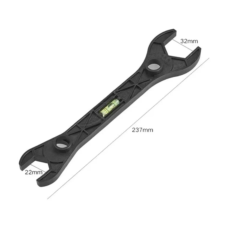 Multifunctional Dual Headed Wrench With Level Manual Tap Spanner