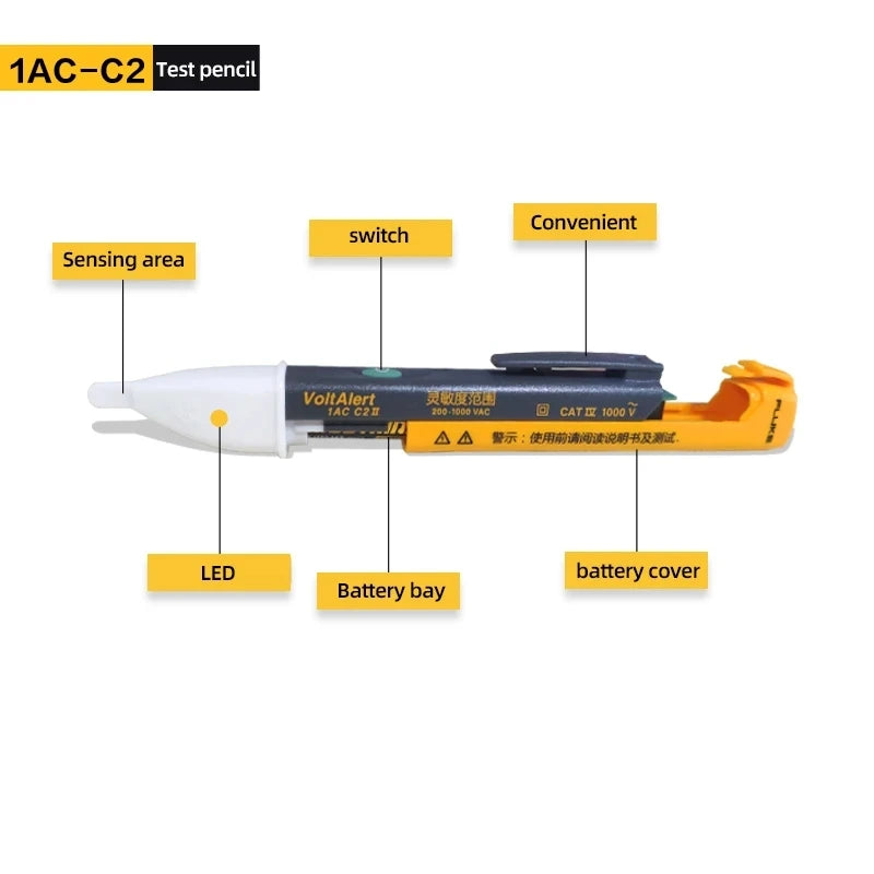 FLUKE 1AC-C2II / 2AC Non-contact Voltage Test Tool Electrical