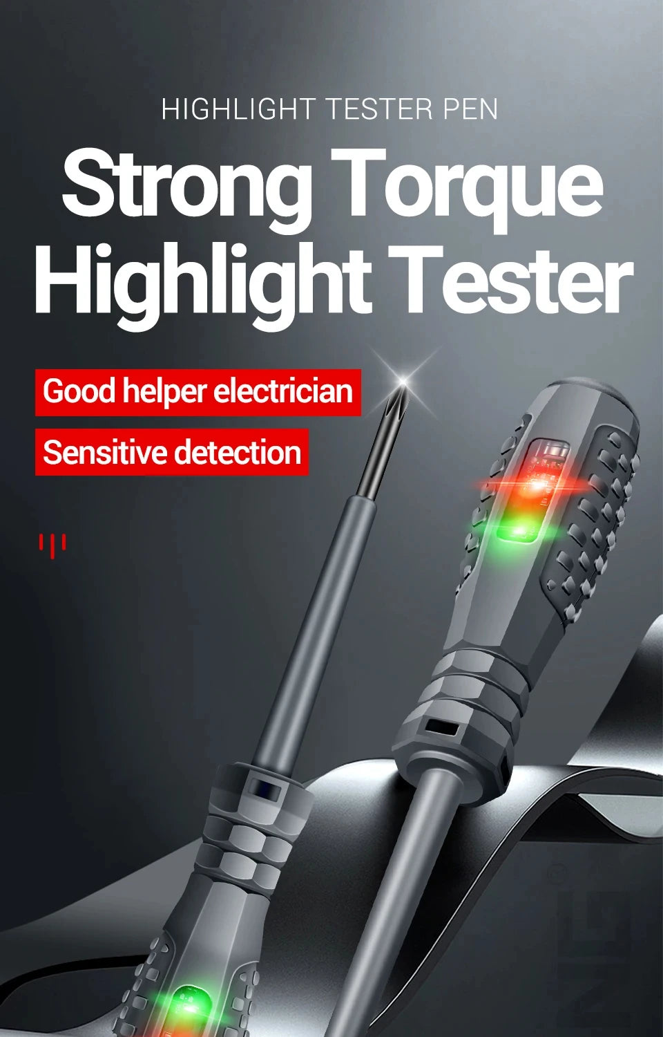 Multifunctional Electrician Test Screwdriver AC Non-contact Induction