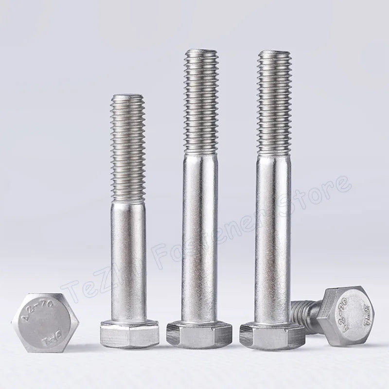 M6 M8 M10 M12 Half Thread 304 A2-70 Stainless Steel External Hex