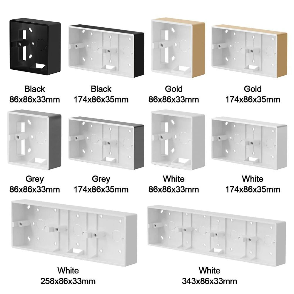 86 Type Switch Socket Box On-Wall Mount External Mounting Case