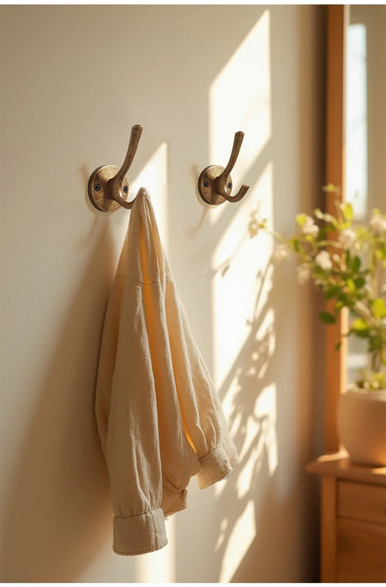 YUTOKO Hook Moon Antique Wall Hanging Clothes Hook Bedroom Robe Hook