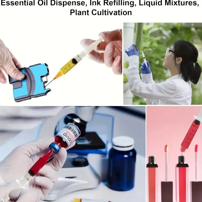 14pcs Syringe Set with Blunt Needles, Various Size:1ml, 3ml, 5ml