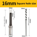 HSS Square Hole Drill Set - Auger Mortising Chisel Bit