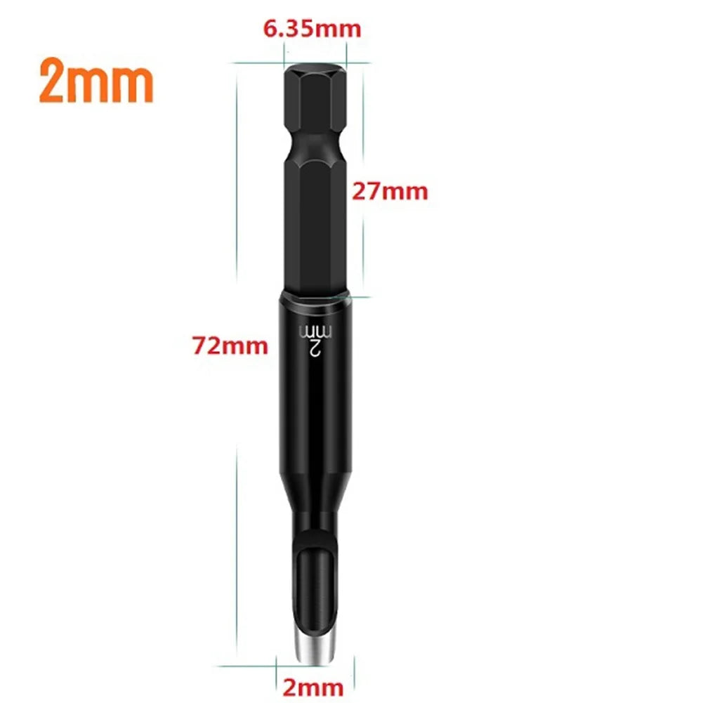 1/5pcs Leather Craft Hollow Hole Punches Hex Shank Adapter Hollow