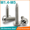 M1.4 M1.7 M2 M2.3 M2.6 M3 M3.5 M4 M5 304 Stainless Steel Phillips R...