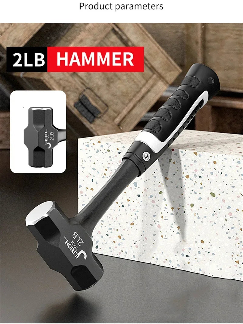 Z50 2LB-3LB Sledge Hammer Heavy Duty One-Piece Forged Steel Brick