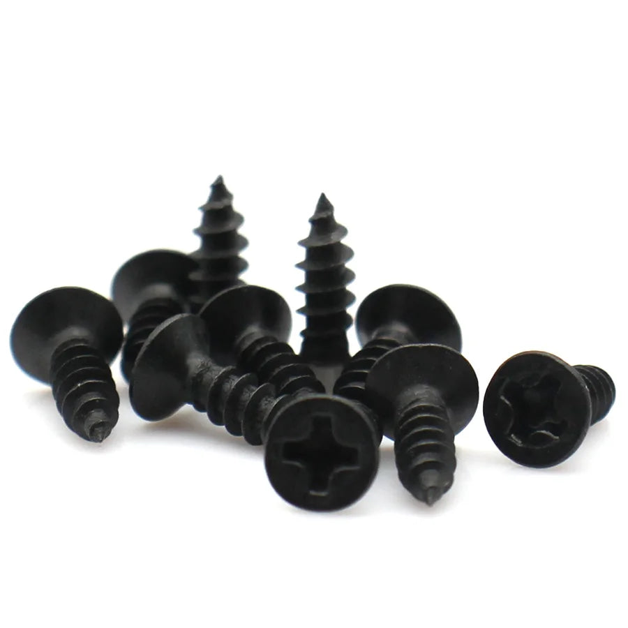 20/50pcs M2 M2.6 M3 M4 M5 M6 GB846 Black Zinc 304 Stainless Steel