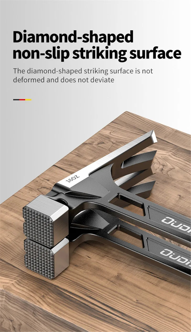 Multifunction Magnetic Claw Hammer for Woodworking Non-slip