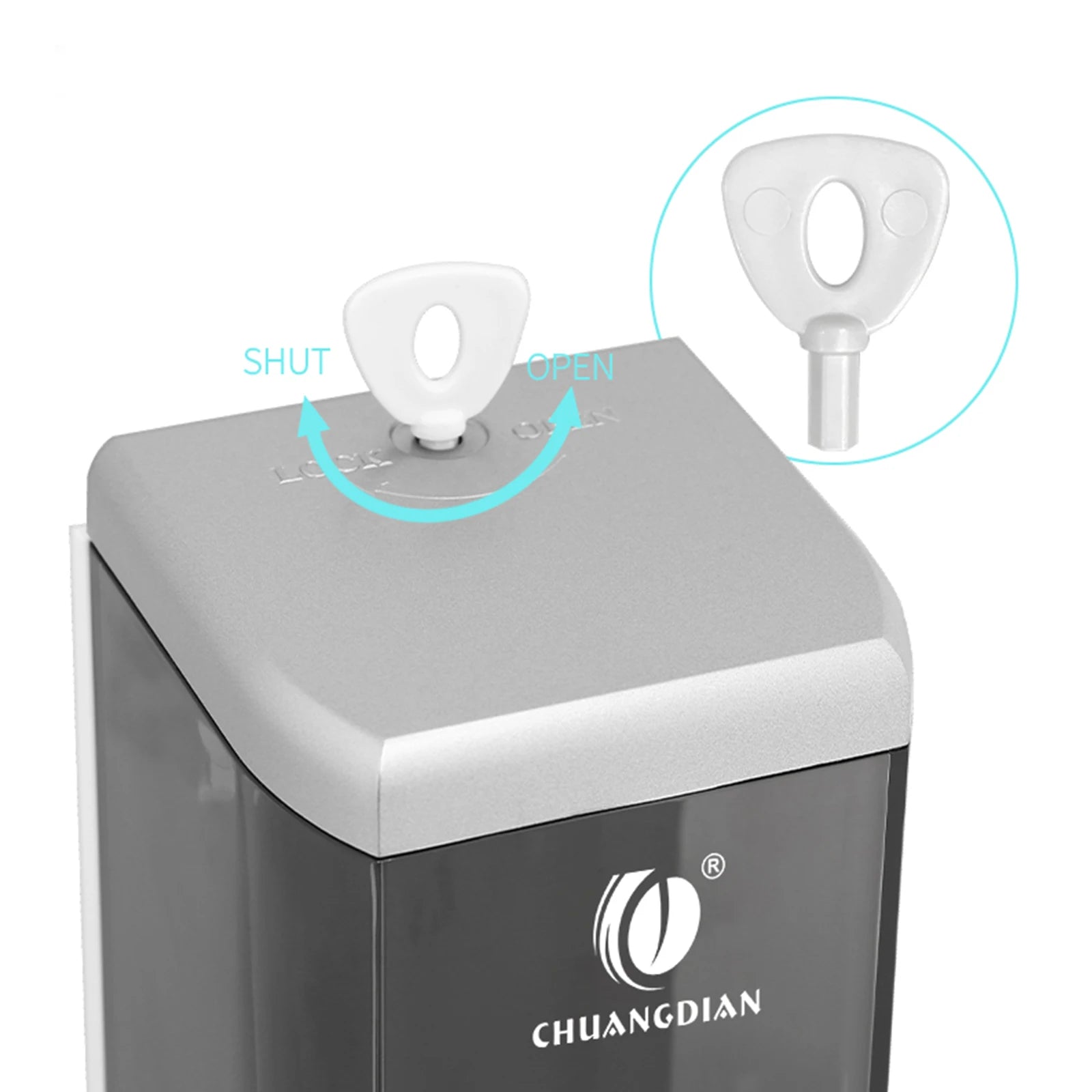 Clear Liquid Soap Dispenser for Shampoo Conditioner Lotion Shower Gel