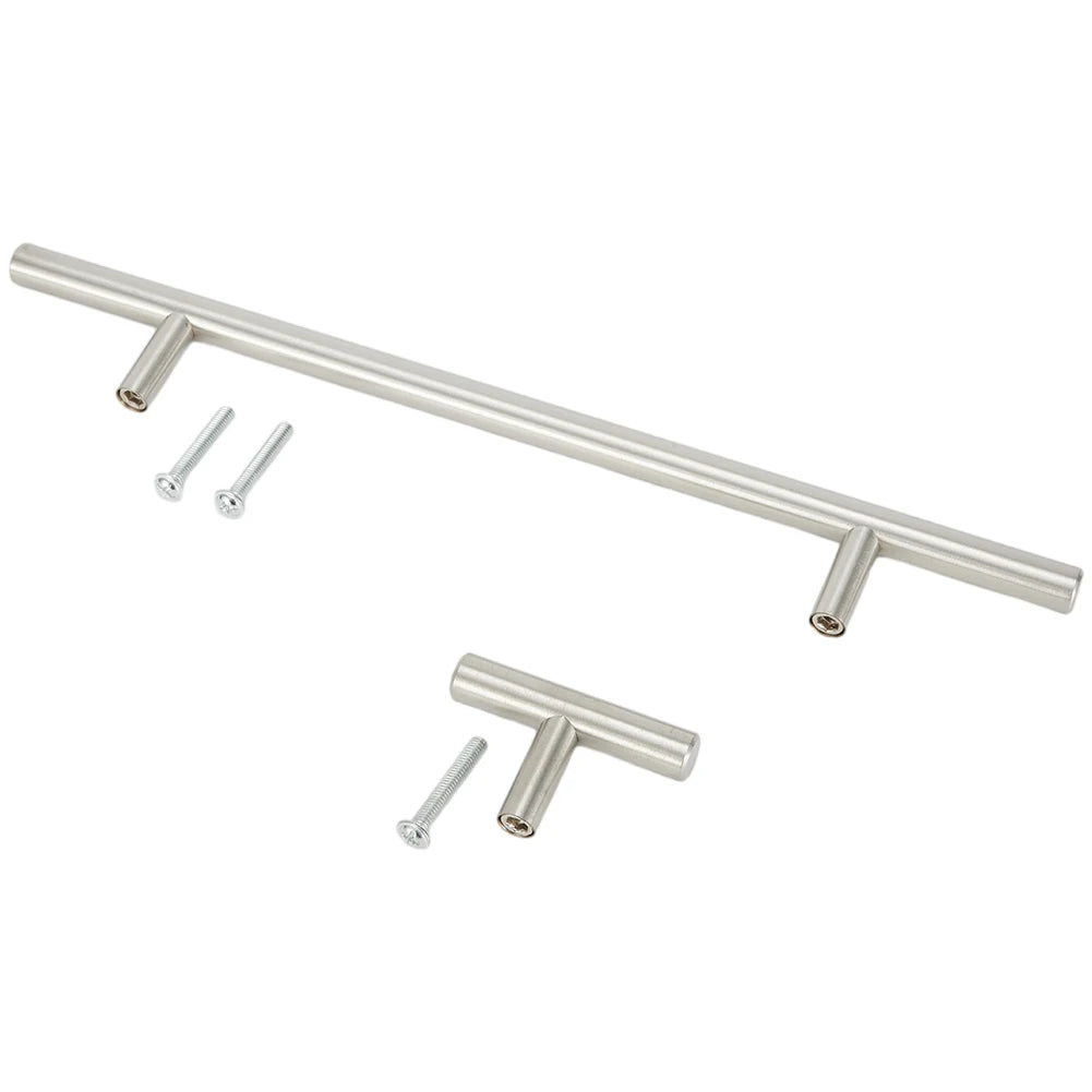 2-14 Inches Handles Stainless Steel Silver T-Type Drawer Cabinet