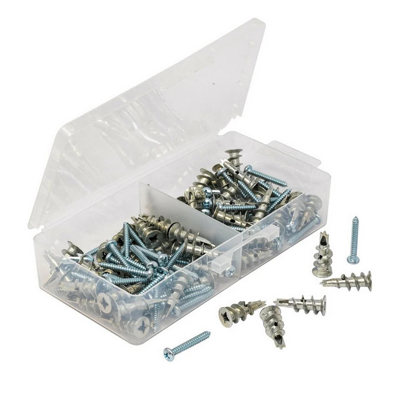 120Pcs  Zinc Alloy Plasterboard Drywall Anchor Hollow Wall