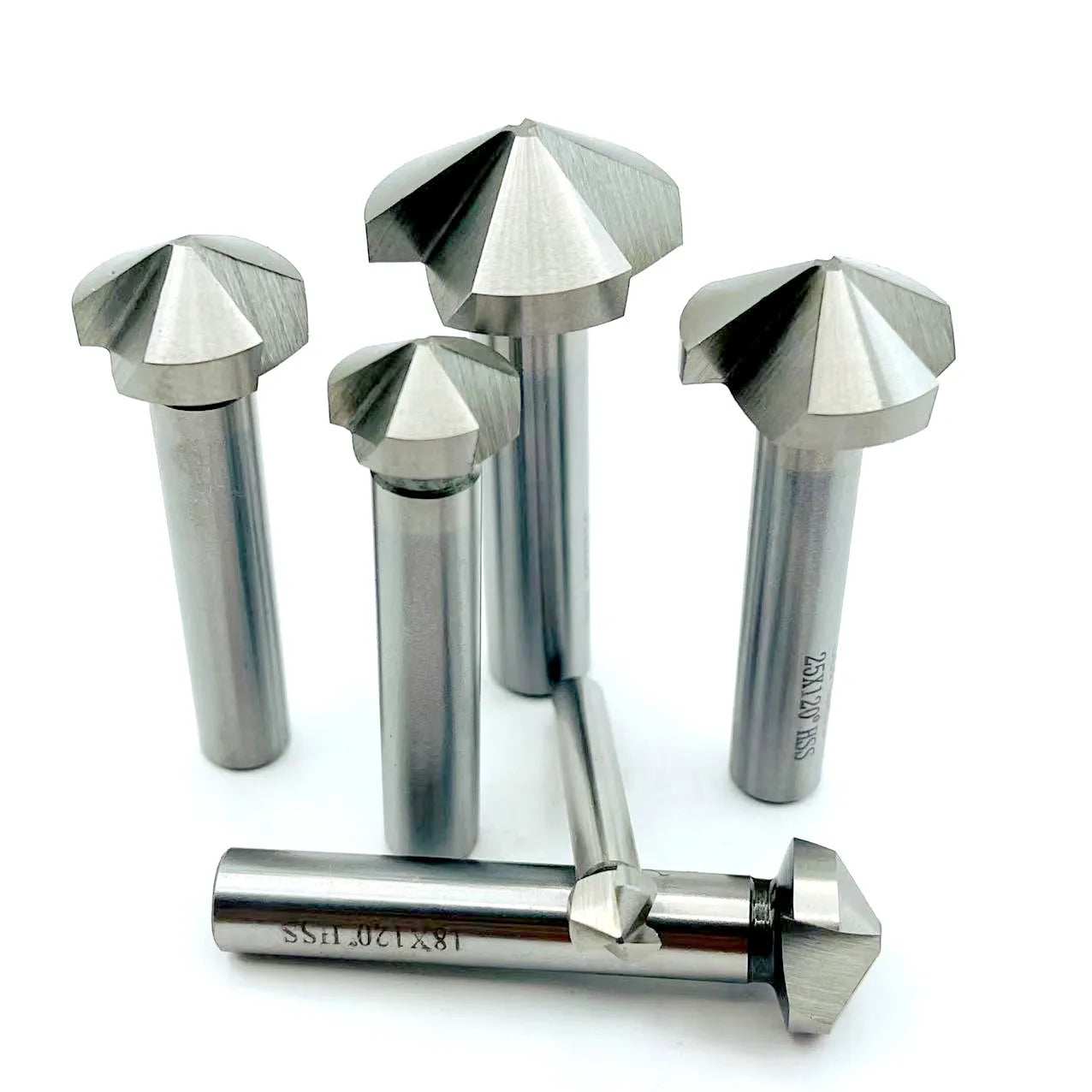 3 Flute 120 degree HSS Countersink chamfering too Wood Steel Chamfer