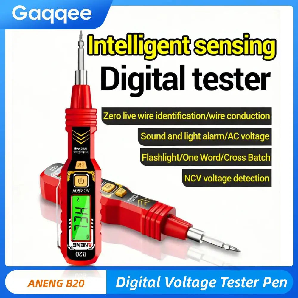ANENG B20 Digital Voltage Tester Measuring Pen Cross-head Flathead