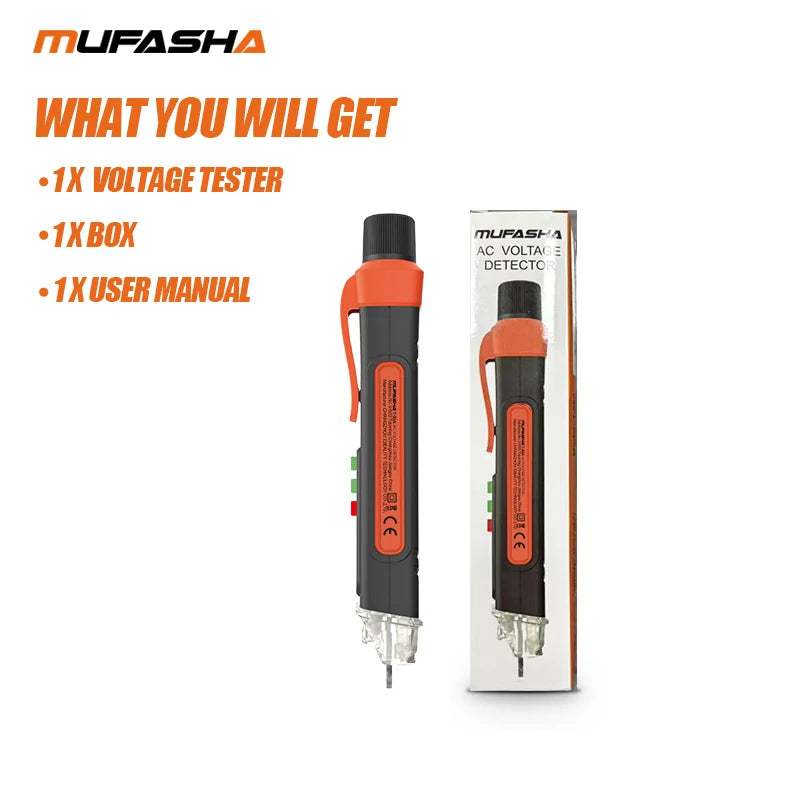 MUFASHA Non-Contact Voltage Detector Electrical Pen AC Voltage Tester