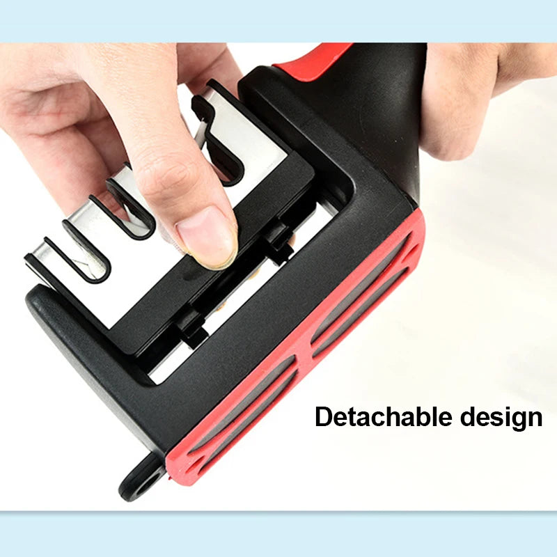 Kitchen 4Segment Knife Sharpener Household Multi-Functional Hand-Held