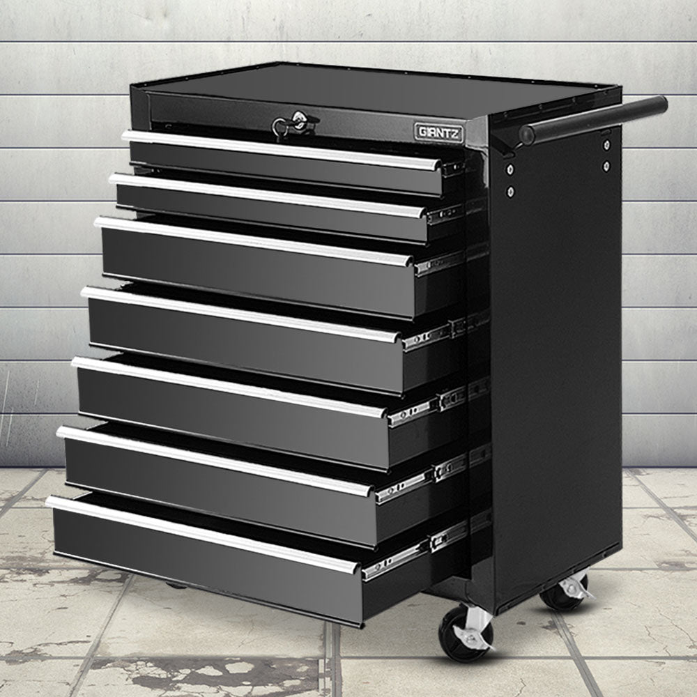 Giantz 7-Drawer Tool Box Cabinet Chest Trolley – Garage Storage Grey