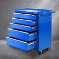 Giantz 5 Drawer Rolling Tool Cabinet – Blue