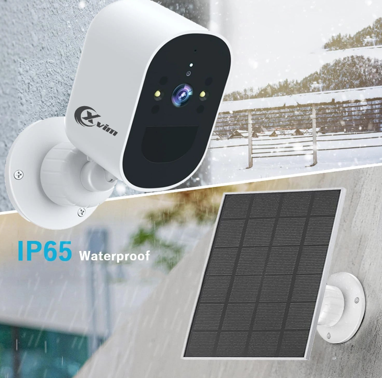 1080P WiFi Camera Solar Battery Outdoor Wireless Solar Powered