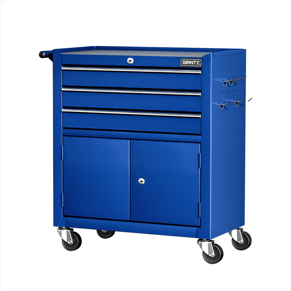 Giantz 3 Drawer Tool Cabinet with Door – Blue
